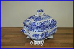 Spode Blue Italian 6 Pint / 3.4 Litre Lidded Soup Tureen BNIB