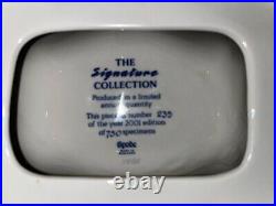 Spode Blue Italian Pet Bowl Rare Limited edition The Signature Collection