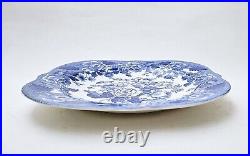 Spode Blue Room British Flowers Poppy Buffet/Dessert Plates (8) Made In England