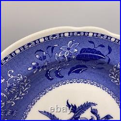 Spode Blue Room Camilla Dinner Plates 10.5 Lot Of 4 Floral Blue White England