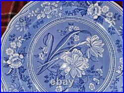 Spode Blue Room Collection 4 Dinner Plates Botanical Made In England New