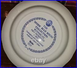 Spode Blue Room Collection 4 Dinner Plates Botanical Made In England New