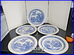 Spode Blue room Set of 5 Blue Willow Buffalo Plate 9.75