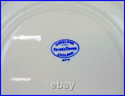 Spode Copeland Gardoon Blue Spodes Tower 4 Pc 10 3/4 Dinner Plates 1903