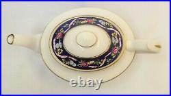 Spode Ribbons & Roses Y8553 Pink Bow Red Roses White Daisies Teapot 2 Pint