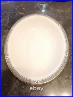 St Michaels felsham blue & white bone china dinner service, 2605. (4 setting.)