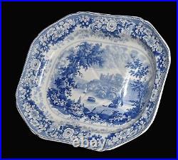 Staffordshire 19th century blue and white plate