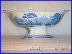 Staffordshire Blue And White Pearlware Nuneham Courtney Wild Rose Compote 1820