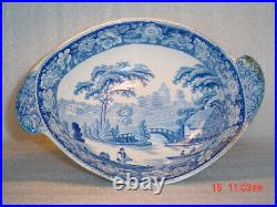 Staffordshire Blue And White Pearlware Nuneham Courtney Wild Rose Compote 1820
