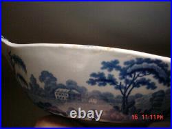 Staffordshire Blue And White Pearlware Nuneham Courtney Wild Rose Compote 1820