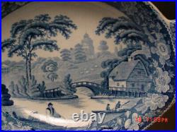 Staffordshire Blue And White Pearlware Nuneham Courtney Wild Rose Compote 1820