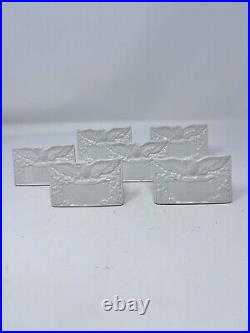 Staffordshire Liberty Blue Name Plates set of 6