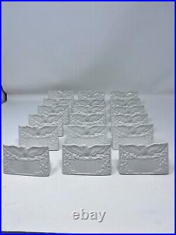 Staffordshire Liberty Blue Name Plates set of 6