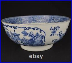 Stunning Large 18th Century Qianlong period Chinese Blue and White bowl 26cm