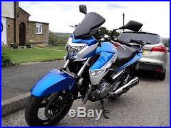 Suzuki Inazuma 250cc 16 Plate in Blue & White Only Done 1,277 Miles From New