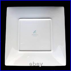 TIFFANY & Co Square Plate Ribbon Blue Box White With Tableware 24.5cm Japan New