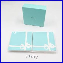TIFFANY & Co. Tiffany Blue Ribbon Plate 2 plates Set Blue White Used