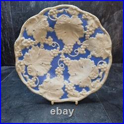 T J & J Mayer Longport Blue White Parian Porcelain Grapevine Dale Hall Pottery