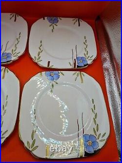 Tea Set Art Deco Wellington JHC&C° Cup/Saucer/Milk Jug/Tea/Cake Plate RARE