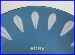 Teak Blue Cathrineholm LOTUS Scampi Serving Plate Glossy Enamel 8.5 MCM Norway