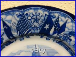 Texas Centennial 1936 Collector Plate Capitol Of Texas Austin Blue White Czech