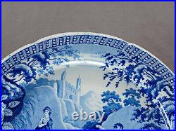 Thomas & John Carey Lady of the Lake Blue Transferware 10 Inch Plate