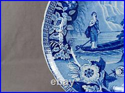 Thomas & John Carey Lady of the Lake Blue Transferware 10 Inch Plate