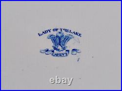 Thomas & John Carey Lady of the Lake Blue Transferware 10 Inch Plate