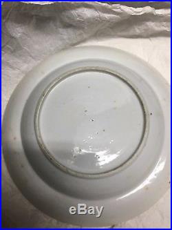 Three 18th Century Chinese Export Blue And White Porcelain Plate