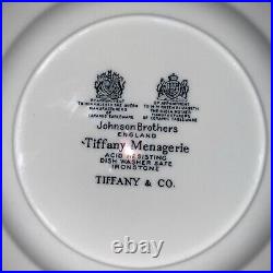 Tiffany & Co Ironstone Menagerie Plates Johnson Brothers England Set of 2
