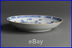 Top Quality! 18c Kangxi Blue & White Export Porcelain Plate Chinese Qing Antique
