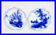 Two RARE Antique DOULTON Blue & White Plates signed by Herbert Betteley 1887