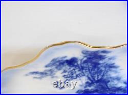 Two RARE Antique DOULTON Blue & White Plates signed by Herbert Betteley 1887