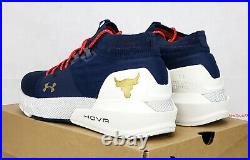Under Armour HOVR Men's Size 10 Project Rock 2 Veterans Day Navy Training Shoes