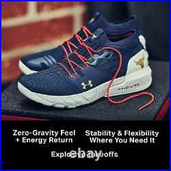 Under Armour HOVR Project Rock 2 Men's Size 10 Veterans Day Navy Training Shoes