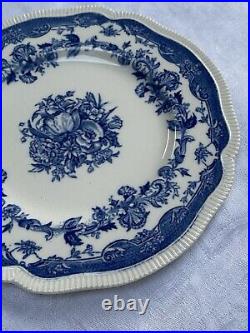 VGC 5 Johnson Brothers Blue & White Persian Tulip Tea Cups, Saucers & Plates