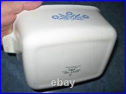 VINTAGE CORNING WARE BLUE CORNFLOWER, P-4-B 1 1/2 QT. RARE STAMP EARLY DAYS WithLID