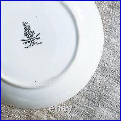 VINTAGE ROYAL DOULTON Bone China'Counterpoint' Tableware White Blue Silver