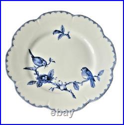 VTG 2002 Limoge Porcelain Dinner Plate, Blue & White Source Perrier Collection