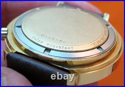 Very Rare Serviced Accutron 2181 Bulova Gold Plate Tuning Fork Men's Watch N3