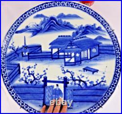 Very large Blue and White Plate Saucer 45cm good condition
