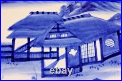 Very large Blue and White Plate Saucer 45cm good condition