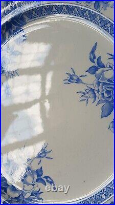 Victorian'GARFIELD' WALLIS GIMSON Plates 1885 Antique Blue and White China