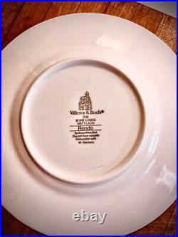 Villeroy & Boch Fine Bone China Dinnerware Set for Six, Rondo, Blue and White