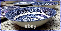 Vintage 14 Piece Wessex Collection Blue Willow Plates, Saucer & Bowls BRAND NEW