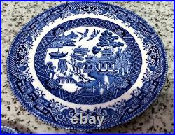 Vintage 14 Piece Wessex Collection Blue Willow Plates, Saucer & Bowls BRAND NEW