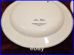 Vintage 1988 ROBERT STEFFY Blue Willow Metal Enamel Plates X4 SAN FRANCISCO