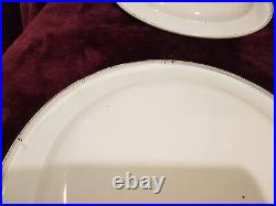 Vintage 1988 ROBERT STEFFY Blue Willow Metal Enamel Plates X4 SAN FRANCISCO
