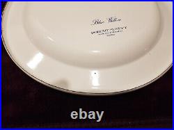 Vintage 1988 ROBERT STEFFY Blue Willow Metal Enamel Plates X4 SAN FRANCISCO