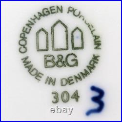 Vintage Bing & Grondahl B&G Blue Traditional 304 Handled Cake Plate Denmark PL23